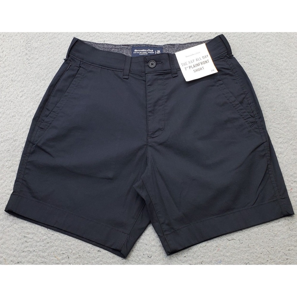 Abercrombie & Fitch All Day Shorts Womens 28 Black Classic Stretch Performance